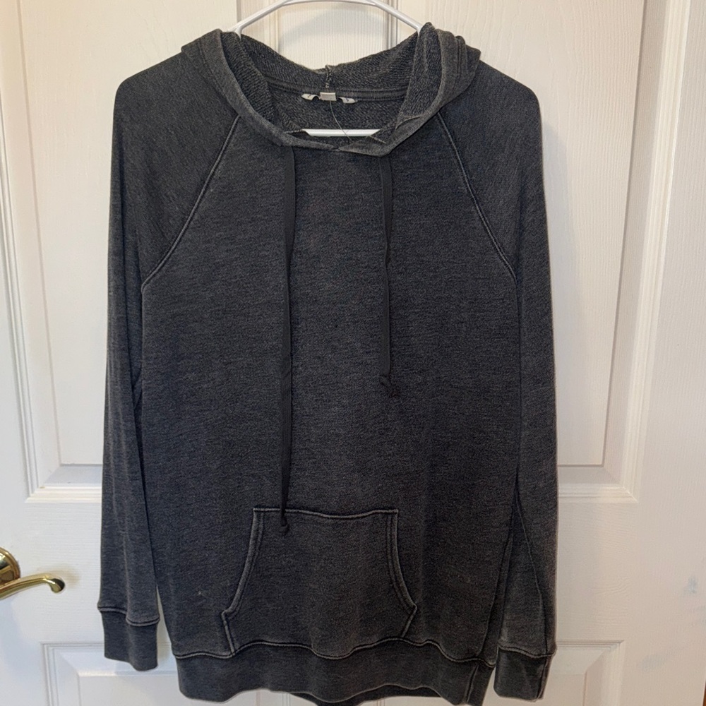 American Eagle Outfitters Dark Gray Hoodie Sweater